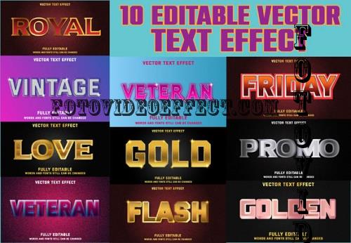 Editable Text Effect Bundle - 10 Layer Styles