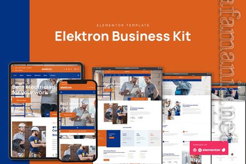 TF Elektron - Electric Company & Business Elementor Template Kit 37062639