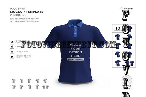 Polo Shirt Mockup Template Bundle - 1944670