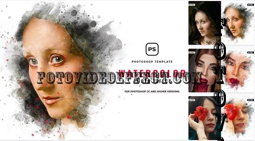 Watercolor Effect Photoshop - XJVVKKR