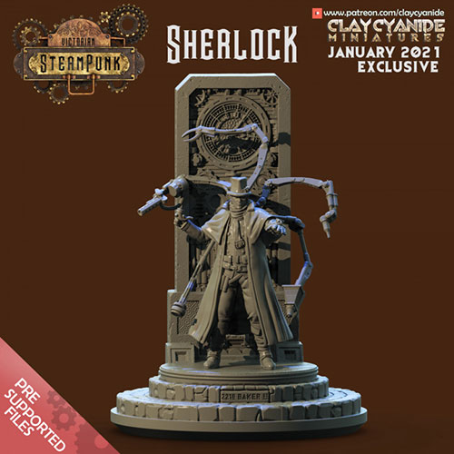 Sherlock Holmes 3D Print Model