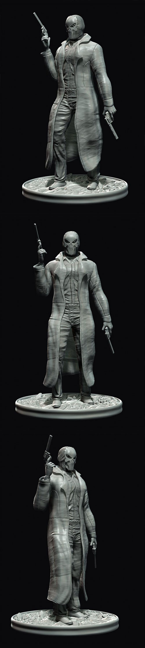 Punisher Noir 3D Print Model