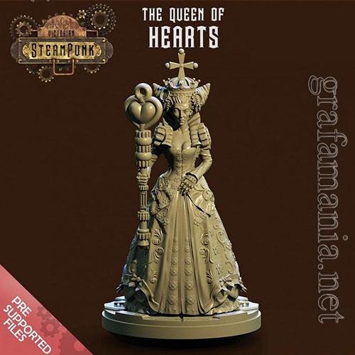 Queen of Hearts 3D Print Model 