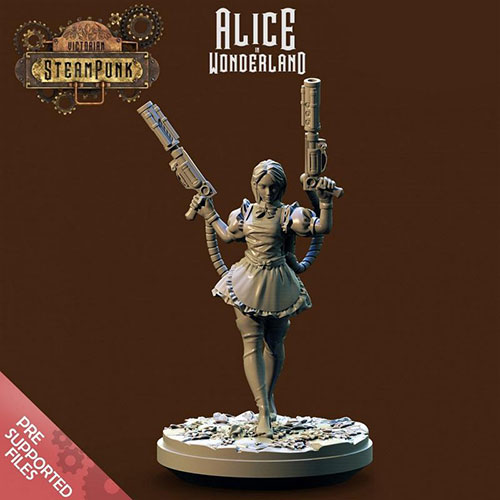 Alice in Wonderland 3D Print Model