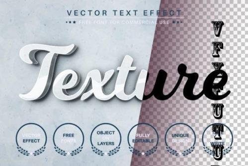 Texture - Editable Text Effect, Font - 7231195