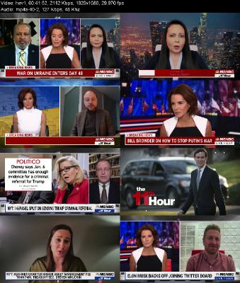 The 11th Hour with Stephanie Ruhle 2022 04 11 1080p WEBRip x265 HEVC LM