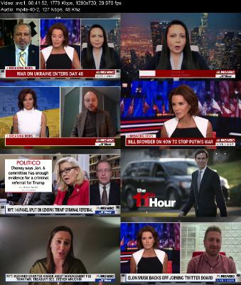 The 11th Hour with Stephanie Ruhle 2022 04 11 720p WEBRip x264 LM