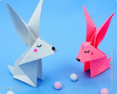 Оригами кролик - поделка на Пасху 2b8d61bdf40834d4be75515819390a99